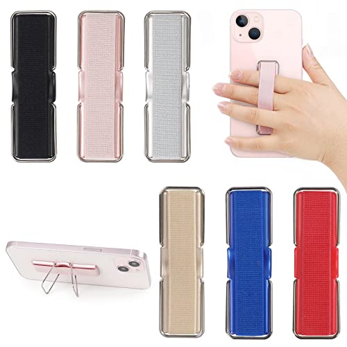 Phone Grip, CISID 6 Pcs Phone Grip Strap with Stand Cell Phone Holder for Hand Suitable for iPhone Samsung and Most Smartphones(Black,Silver,Rose Gold,Gold,Blue,Red 6PCS) - color: Black,Silver,Rose Gold,Gold,Blue,Red