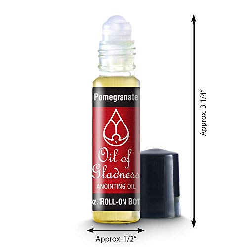 Oil of Gladness Pomegranate Anointing Oil - Oil for Daily Prayer, Ceremonies and Blessings 1/3 oz Roll-On - size: 1/3 Ounce Roll-On