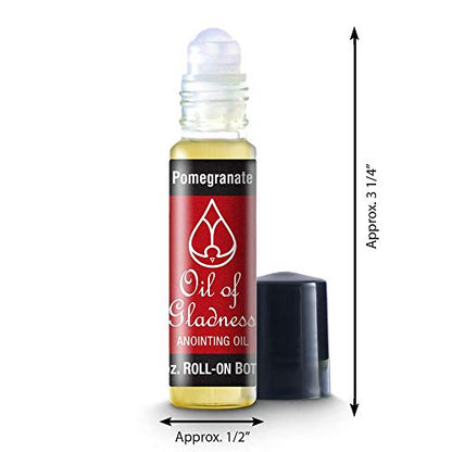 Oil of Gladness Pomegranate Anointing Oil - Oil for Daily Prayer, Ceremonies and Blessings 1/3 oz Roll-On - size: 1/3 Ounce Roll-On