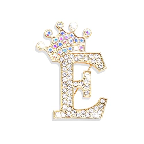 Brooches and Pins for Women A-Z Letter Rhinestone Brooch Pin Jewelry Gifts - color: C3