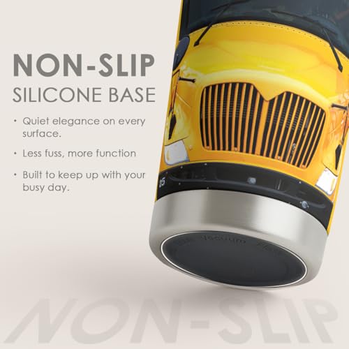 SANDJEST Bus Driver Tumbler - School Bus 20 oz Stainless Steel Double Wall Vacuum Tumblers Coffee Travel Mug - Thermal Cups Birthday, Christmas, Back To School Gifts for Men, Women, Friends, Besties - color: School Bus Driver