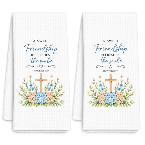 2-Piece Christian Gifts for Women, Friendship Gifts for Women, Towel Set