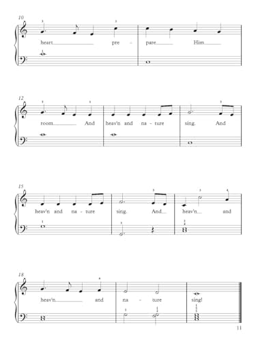 A Treasury of Christmas Songs for Solo Piano: For Beginner & Intermediate Level (Dover Classical Piano Music For Beginners)