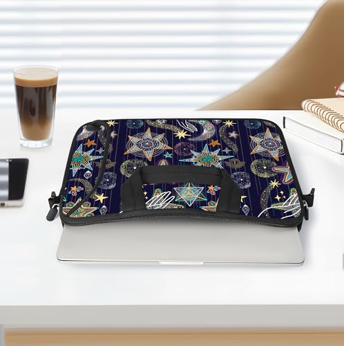 RICHEN Messenger Bag Carrying Case Sleeve with Handle Accessory Pocket Fits Laptops/Notebook/ebooks/Kids tablet/ipad (11-13.3 inch, Stars) - color: Stars, size: 11-13.3 inch