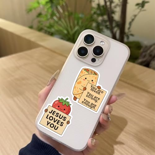 100PCS Christian Stickers, Positive Emotional Support Bible Verse Stickers for Adults, Cute Faith for Water Bottles, Laptops, Phones, Christian Gifts