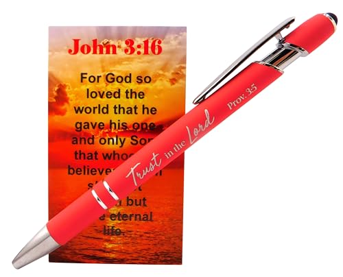 Westmon Works John 3:16 Pen and Holy Card Set Trust in the Lord Christian Prayer Pack Proverbs Scripture