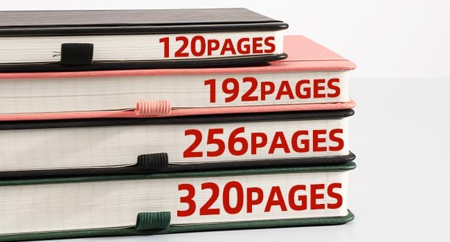 AHGXG College Ruled Notebook, 320 Pages, Large Journal A4 (8.5''×11') - color: Black, size: A4