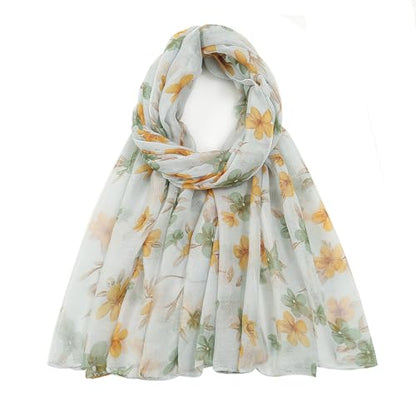 vimate Lightweight Scarf for Women Fashion Head Cover Hijab Cotton Voile Scarf Shawl Wrap for Spring Fall Winter Season - color: D1#.style 38