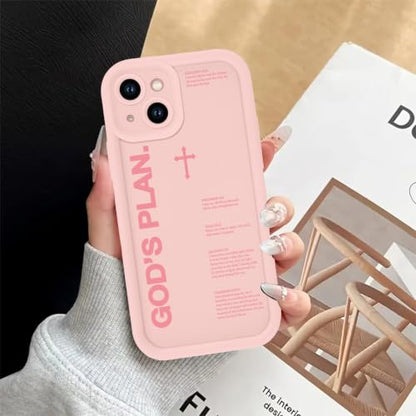 God's Plan Isaiah 60:22 Bible Verse Jesus Cross Christian Pink Phone Case for iPhone 17e/iPhone 16e Case Shockproof Soft Protective Cover Funda for iPhone 17e/iPhone 16e 6.1 Inch - color: Pink