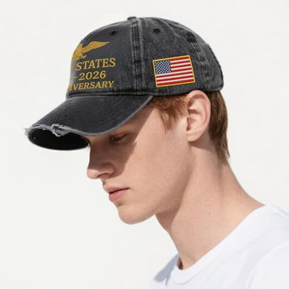 U.S. 250th Anniversary 250 Years Freedoms 1776-2026 Baseball Hats Funny - color: 250th Anniversary 7