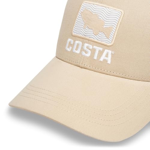 Costa Del Mar Unisex Adult Bass Waves Trucker - color: Oxford Tan