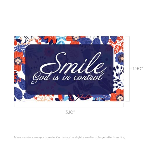 Logos Trading Post God Is In Control Pass It On Scripture Cards, Pack of 25 - color: Smile, God Is In Control