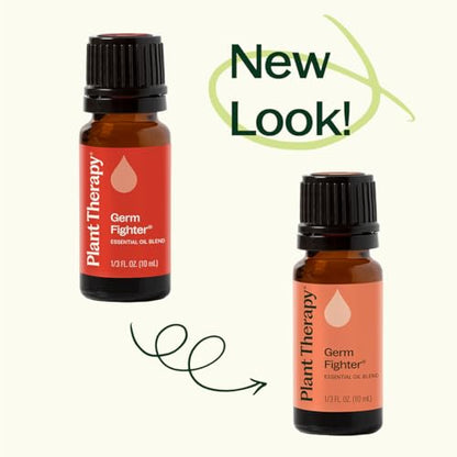 Plant Therapy Germ Fighter Essential Oil Blend 10 mL (1/3 oz) - style: Pre-Diluted Roll On