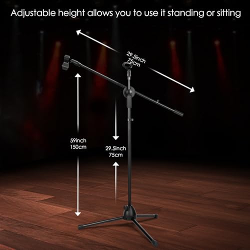 Sherr 2 Pcs Adjustable Microphone Mic Stands Bulk, Mic - style: Mic