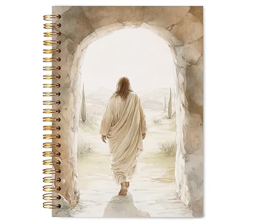 Christian Jesus Notebook for Work Note Taking, Christian Gifts, Bible Verse Journal for Women, Religious Church Notes Hardcover Spiral Notebooks, 5.5x8.3 in - color: multicolour-Christian-5