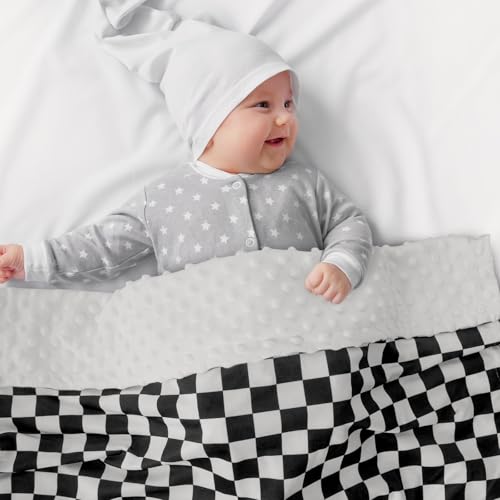 Fleece Baby Blankets for Girls & Boys, Infant Toddler Blanket - color: Cherkerd Black