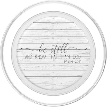 Bible Verse: Be Still and Know That I Am God Popsocket PopSockets PopGrip for MagSafe - style: Magnetic PopGrip