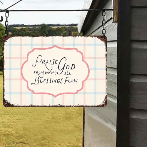 Christian Blessing Quote Aluminum Metal Sign 8 x 12 Inch