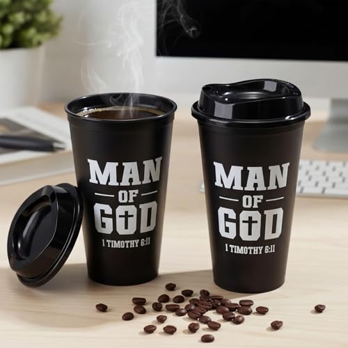 12 Sets Christian Gifts for Men Man of God Cups Socks,Black - color: Black