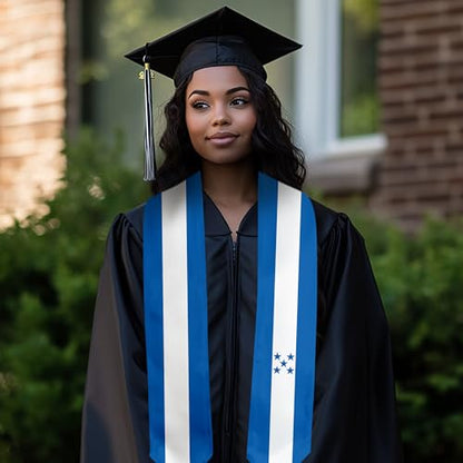Graduation Satin Sash Scarf 72" Stole - color: Honduras Flag