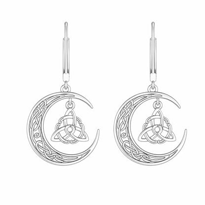 Dorunmo 925 Sterling Silver Mustard Seeds Dangle Earrings for Women Mountains Earrings Hypoallergenic Christmas Jewelry Gifts for Women - style: Witch Knot-04