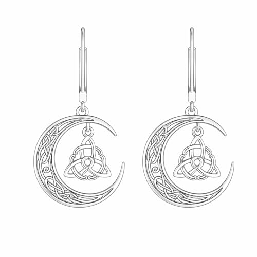 Dorunmo 925 Sterling Silver Mustard Seeds Dangle Earrings for Women Mountains Earrings Hypoallergenic Christmas Jewelry Gifts for Women - style: Witch Knot-04