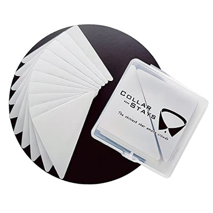 Collar Stays for Polo Shirts, No Curl Collar Polo Shirt Collar Stays, Polo Shirt Collar Fixed Great for Any Shirt with Collar - color: 60 Pcs