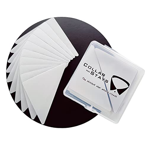 Collar Stays for Polo Shirts, No Curl Collar Polo Shirt Collar Stays, Polo Shirt Collar Fixed Great for Any Shirt with Collar - color: 120 Pcs