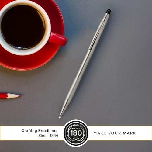 Cross Classic Century Titanium Gray Micro-knurl Ballpoint Pen, Black Ink - color: Titanium Gray Micro-knurl
