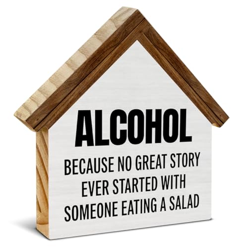 Bar Decorations for Home, Man Cave Decor, Alcohol Because No Great Story - color: alcohol