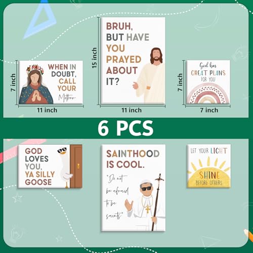 Framed Inspirational Christian Kids Wall Art for Classroom - color: Nursery