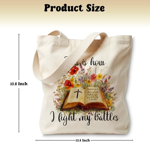 Bible Bags for Women, Christian Tote Bag, Gifts for Christian Women - color: Yellow
