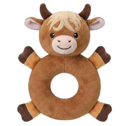 Karenhi Highland Cow Tan Stuffed Animal Little Stuffed Animal Praying - color: Highland Cow