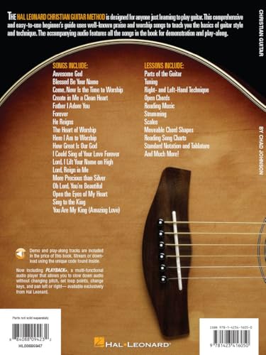 Christian Guitar Beginners Worship Songbook with Online Audio | Step-by-Step Guitar Lessons with Chords, Tabs, and Strumming Patterns | Play 18 Popular Praise and Worship Songs for Church