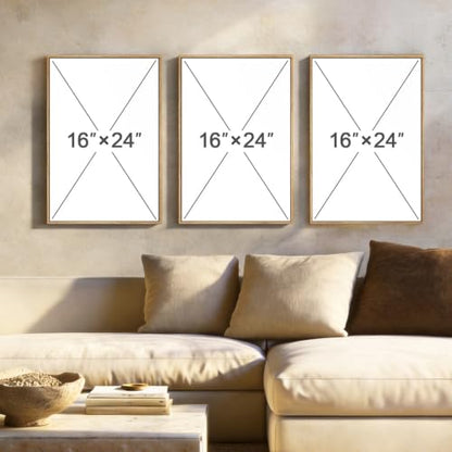 Framed Christian 3 Piece Wall Art, Jesus Leaves the 99 Sheep, 16x24 In - color: Leaves the 99, size: 16"W x 24"H