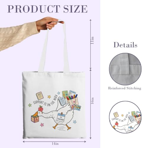 Chicimln Teacher Appreciation Gifts Tote Bag, Kindergarten Preschool Teacher Gifts Canvas Tote Bags - color: Teacher Gift 15