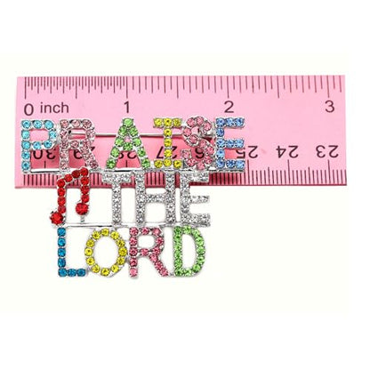 Praise The Lord Word Psalm Bible Verse Christian Brooch Pin