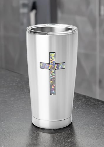 Elektroplate Christian Cross Premium Reflective Car Decal 3.25" - color: Cross Reflective