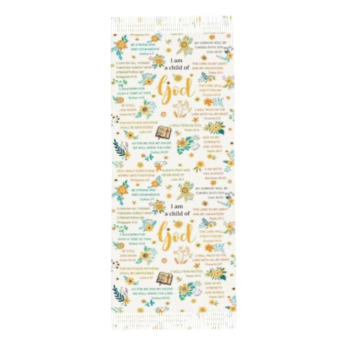 Christian Gifts Prayer Scarf Shawls For Women Inspirational Bible Verses Wrap Scarf For Teacher Mother'S Day - color: I Am a Child of God Y