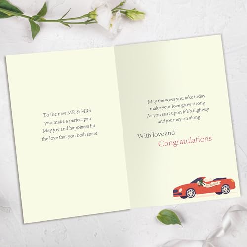 Wedding Card for Bride and Groom, Wedding Cards Congratulations, Wedding Gifts for Newlyweds - color: SK-100