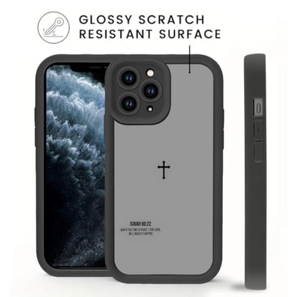 God's Plan Isaiah 60:22 Bible Verse Jesus Cross Christian Black Phone Case for iPhone 17e/iPhone 16e Case Shockproof Soft Protective for Women Cover Funda for iPhone 17e/iPhone 16e 6.1 Inch - color: Aesthetics