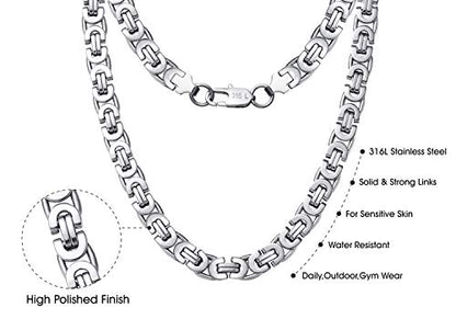 Mens Stainless Steel Silver Gold Jesus Cross Pendant Necklace Chain Bracelet Set Jewelry 45/50/55/60/65/70/75cm - style: Style 01-Silver Tone