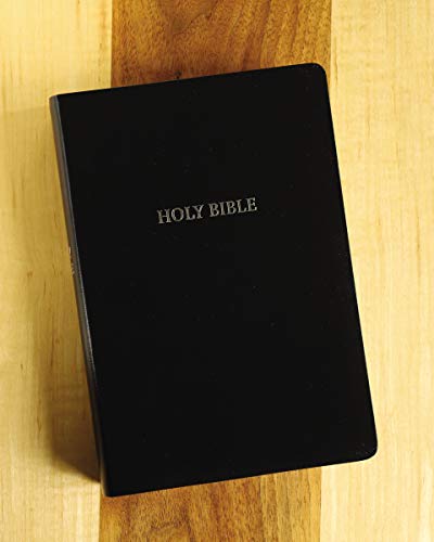 NIV, Reference Bible, Giant Print, Leather-Look, Black, Red Letter, Comfort Print