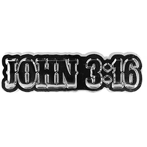 Pin For Lapel, Hat, Vest, Jacket, John 3:16 Bible Verse (Thick Gauge Premium Quality Metal Pin)