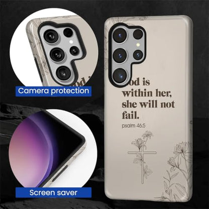 Compatible with Samsung Galaxy S25 Ultra Full Body Matte Case Hard Shell Shockproof Screen Lens Protection for Girl Boy Cute Pattern Christian Bible Verse Religious Scripture Jesus - color: Christian Bible Verse Religious Scripture Jesus, size: Samsung Ga