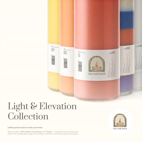 3pk White Blanco 90hr | 7-Day Prayer Candles - Glass Jar Veladoras, Unscented Paraffin Wax | Peace, Purity & Protection Novena - Catholic Hispanic Church Altar, Memorial Vigil & Baptism Gifts - color: White