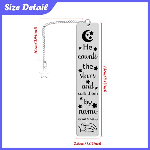 Bible Bookmarks Inspirational Christian Gift for Kids Reading Accessory for Books Astronomy Lover Gifts for Women Men Bookmarks with Inspirational Quote Baptism Confirmation Gifts for Girls - color: Inspirational Religious Bookmark-style 7