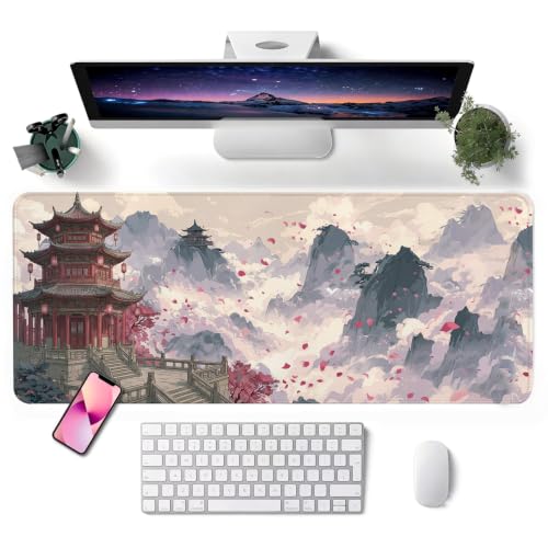 Mouse Pad, Desk Mat, 31.5x11.8in Large Mousepad, Fairyland - color: Fairyland