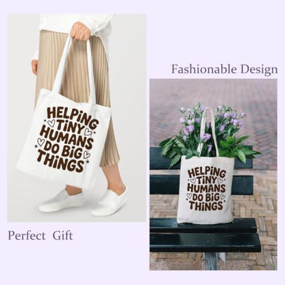 Chicimln Teacher Appreciation Gifts Tote Bag, Kindergarten Preschool Teacher Gifts Canvas Tote Bags - color: Teacher Gift 07