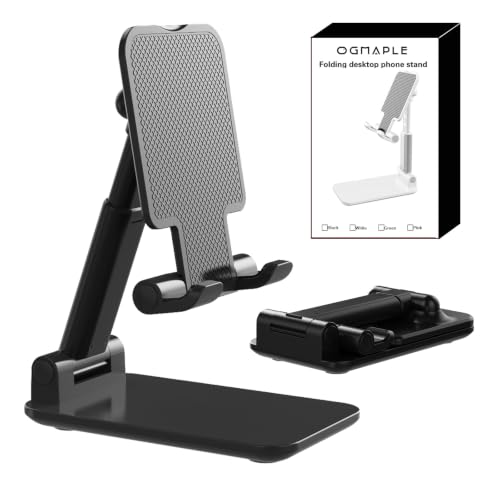Phone Stand for Desk Cell Phone Holder Stands for iPhones, Black - color: A-Black